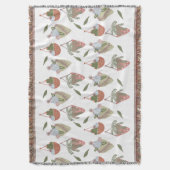 Cactus Hanging Baskets Botanische Floral Deken (Voorkant Verticaal)