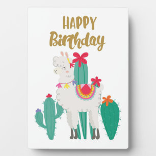 Cactus Happy Birthday Fotoplaat