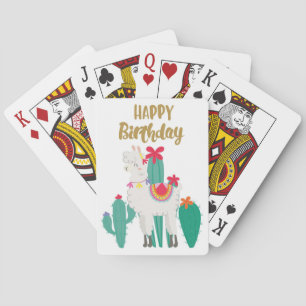 Cactus Happy Birthday Pokerkaarten