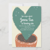 Cactus Heart Plant Fiesta Birthday (Voorkant)