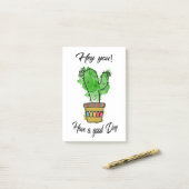 Cactus heeft een goede dag post-it® notes (Op bureau)