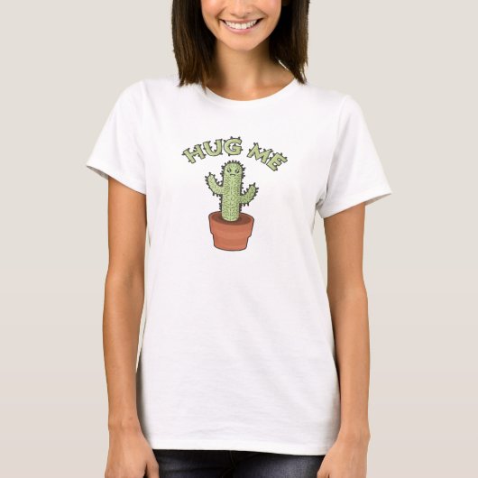 Cactus Hug me T-shirt (Voorkant)