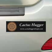 Cactus Hugger Bumpersticker met Barrel Cactus 1 (Op auto)