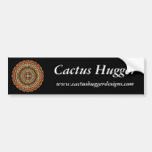 Cactus Hugger Bumpersticker met Barrel Cactus 1 (Voorkant)