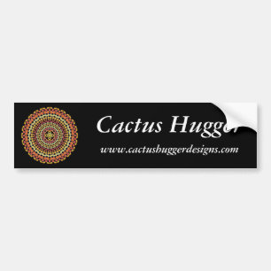 Cactus Hugger Bumpersticker met Vat Cactus 1