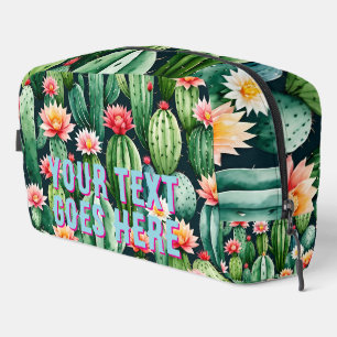 Cactus Illustratie jouw tekst Hier Aangepaste toil Toilettasje