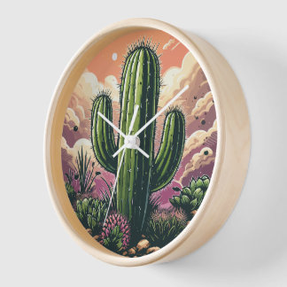 Cactus in de bewolkte woestijn