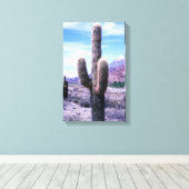 Cactus in de provincie Jujuy - Noord-Argentinië Canvas Afdruk (Insitu (Houten vloer))