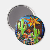 Cactus in het zuidwesten magneet (Voorkant / Achterkant)