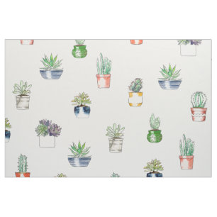Cactus in planters naadloos patroon stof