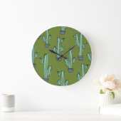 Cactus in Pot Illustratie Grote Klok (Huis)