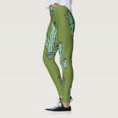 Cactus in Pot Illustratie Leggings (Links)