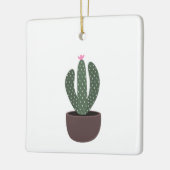 Cactus in pot keramisch ornament (Links)