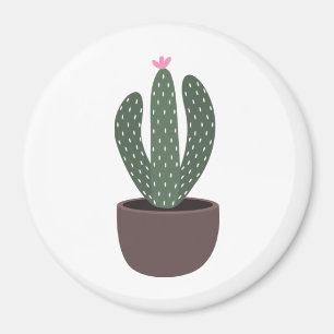 Cactus in pot magneet