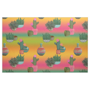 Cactus in Pots Southwestern Ombre Stof