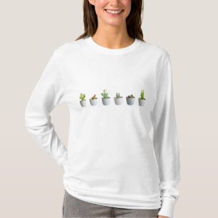 Cactus in potten t-shirt