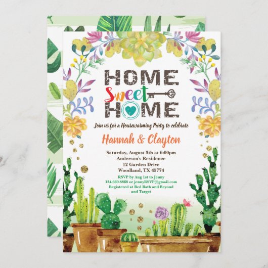 Cactus Kaart (Voorkant / Achterkant)