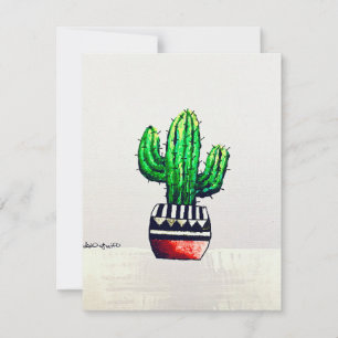 Cactus-kaart Feestdagenkaart