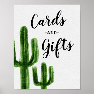Cactus Kaarten en Gifts Signage Poster