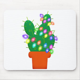 cactus kerstboom muismat