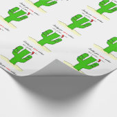 Cactus Kerstmis Cadeaupapier (Hoek)
