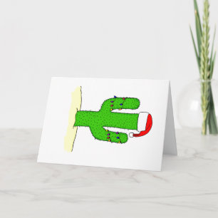 Cactus Kerstmis Feestdagen Kaart