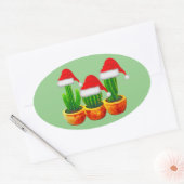 Cactus Kerststickers Zegels (Envelop)