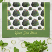 Cactus Kitchen Towel - Optionele personalisatie Theedoek (Gevouwen)
