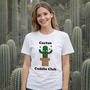 Cactus Knuffel Club Schattige Cartoon Cactus met H T-shirt