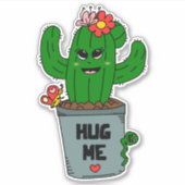 Cactus Knuffel Sticker (Voorkant)