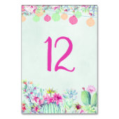 Cactus lantaarn Fiesta Succulenten Tafelnummer (Achterkant)