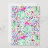 Cactus Lantern Fiesta Invitations de mariage (Dos)