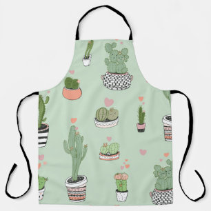 Cactus Liefde: Schattigee Cartoon Patroon. Schort