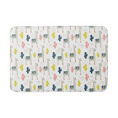 Cactus & Llamas Pattern Badmat (Voorkant)