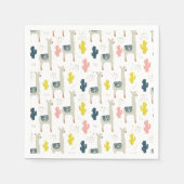 Cactus & Llamas Pattern Servet (Voorkant)