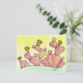 Cactus Love Briefkaart (Staand voorkant)
