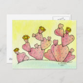 Cactus Love Briefkaart (Voorkant / Achterkant)