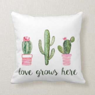 Cactus Love Grove Ici Cactus Coussin décoratif