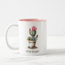 Cactus Lover Blijf Scherp Elegant Waterverf