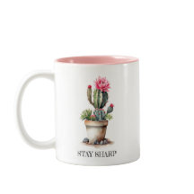 Cactus Lover Blijf Scherp Elegant Waterverf