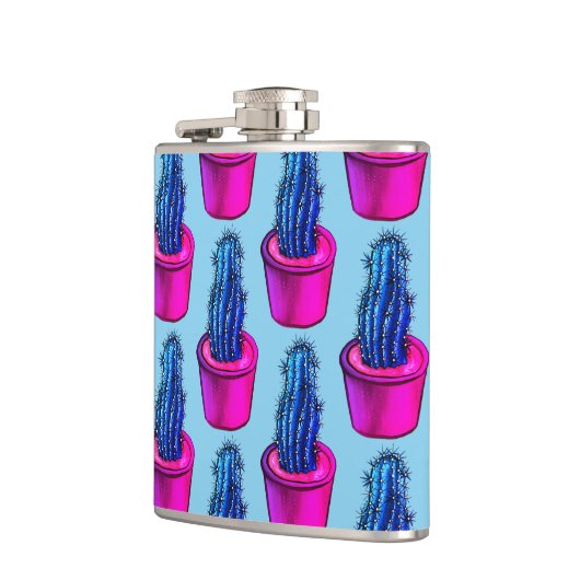 Cactus Lover Weird Potted Succulent Plant Pattern Heupfles (Links)