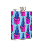 Cactus Lover Weird Potted Succulent Plant Pattern Heupfles (Rechts)