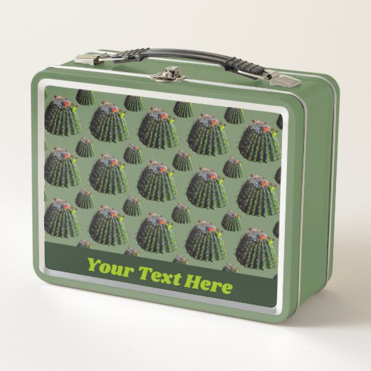 Cactus Lunch Box - Optionele personalisatie (Voorkant)