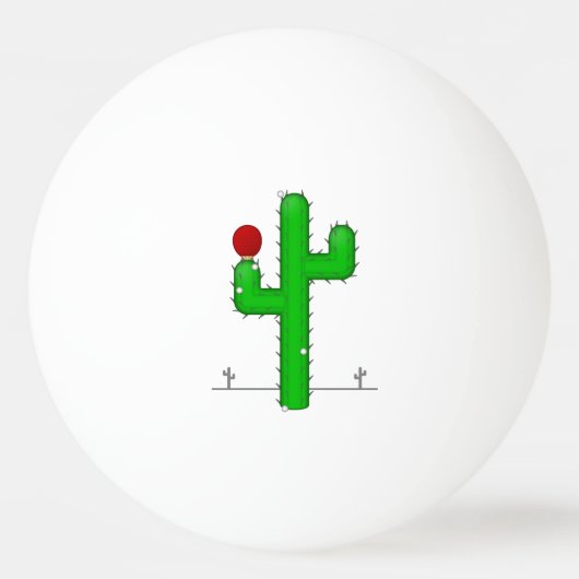 Cactus maakt het perfect - pingpongballen (Voorkant)