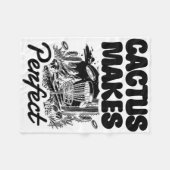 Cactus Makes Perfect Disc Golf Avontuur Fleece Deken (Voorkant (Horizontaal))