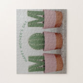 Cactus Maman Ménage Mère Fête Jigsaw Puzzle (Vertical)