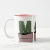 Cactus Maman Succulent Plante Mug de café à deux t (Gauche)