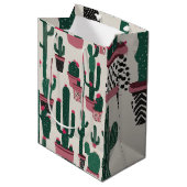 Cactus Medium Cadeauzakje (Voorkant Gekanteld)