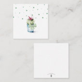 Cactus Merci Cartes Mini (Devant / Derrière)