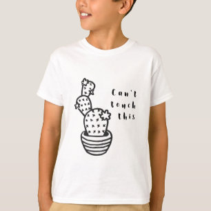 Cactus met antiaanraking t-shirt